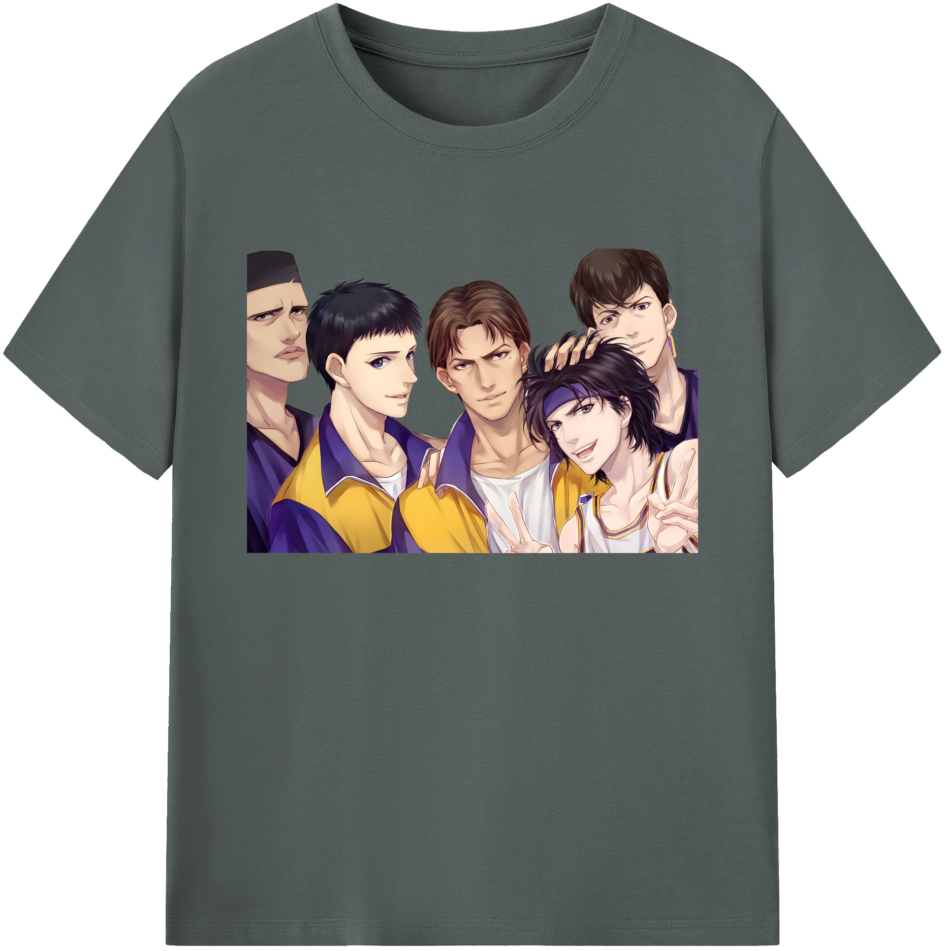 （画像用） SLAM DUNK／スラムダンク 綿100％ メンズ半袖Tシャツ｜肌触りやわらか＆通気性